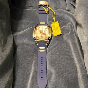 Invicta Boston Red Sox Navy and Silver Watch with Gold Accents